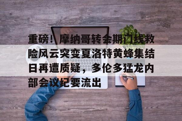 爱游戏体育-重磅！摩纳哥转会期门线救险风云突变夏洛特黄蜂集结日再遭质疑，多伦多猛龙内部会议纪要流出的简单介绍